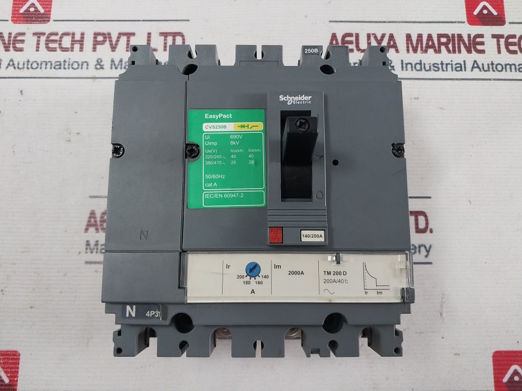 Schneider Electric Cvs250B Circuit Breaker 200A