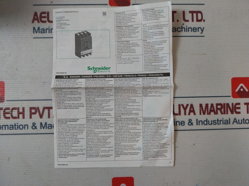 Schneider Electric Cvs400F Circuit Breaker 400A