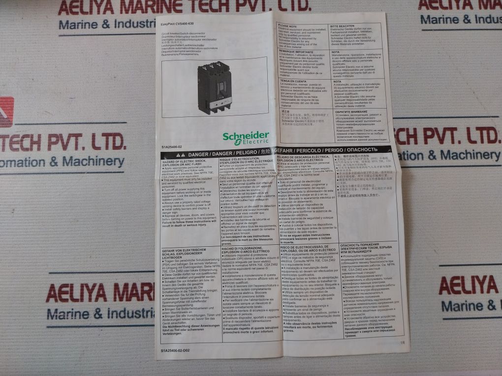Schneider Electric Cvs400N Tm400D 3P3D Circuit Breaker/Switch-disconnector