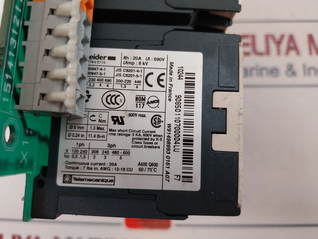 Schneider Electric El05-967 Control Card 110V