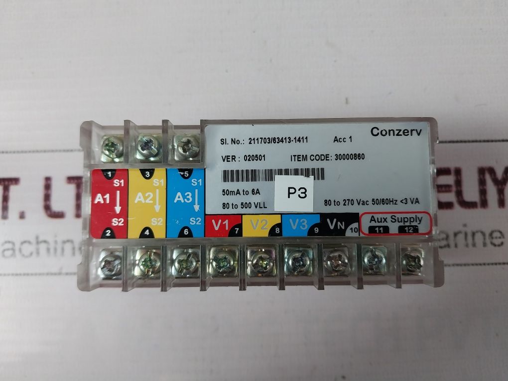 Schneider Electric Elf3259 Power & Vaf Digital Energy Meter 80 To 270 Vac