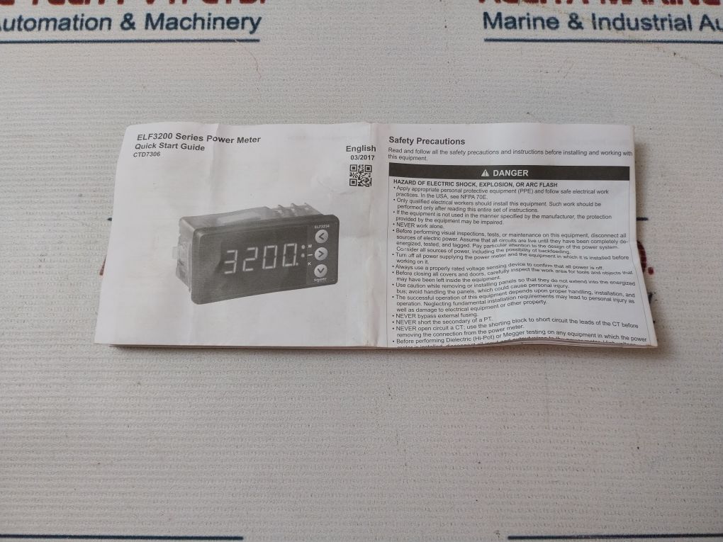Schneider Electric Elf3259 Digital Panel Meter