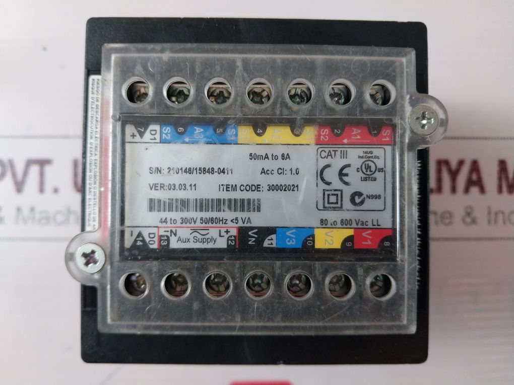 Schneider Electric Conzerv Em6400 Digital Panel Meter 3 Row