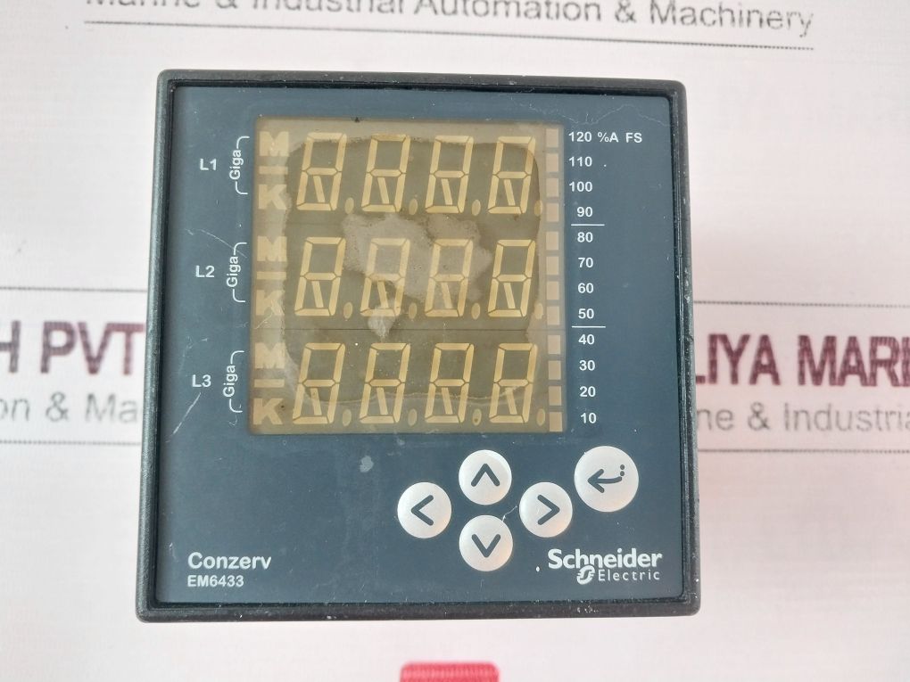 Schneider Electric Conzerv Em6433 Energy Meter