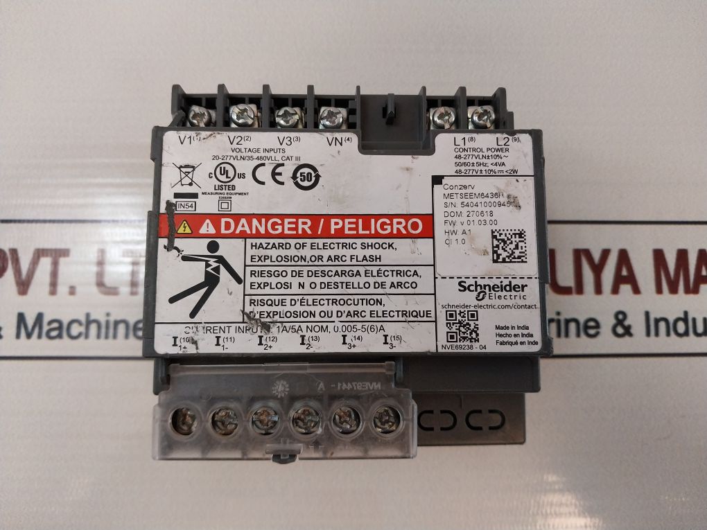 Schneider Electric Em6436H Digital Vaf Meter