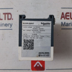 Schneider Electric Euvr-220N7 Electronic Undervoltage Relay 220Vac 50/60Hz