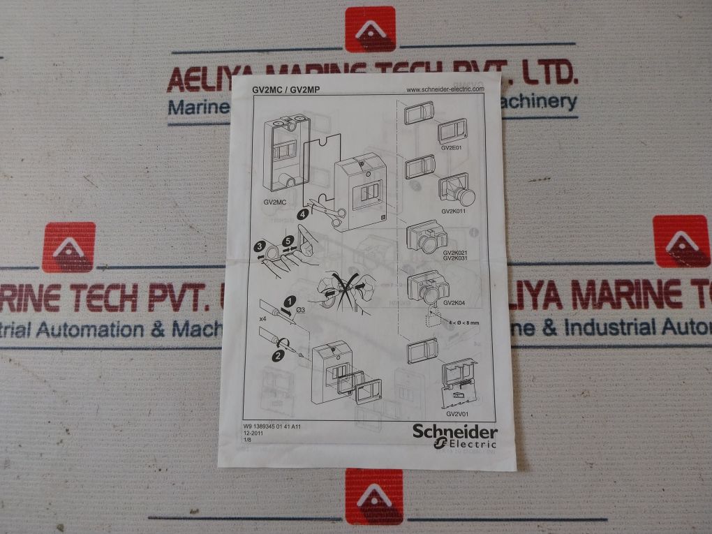 Schneider Electric Gv2 Mc02 Surface Enclosure Ip55