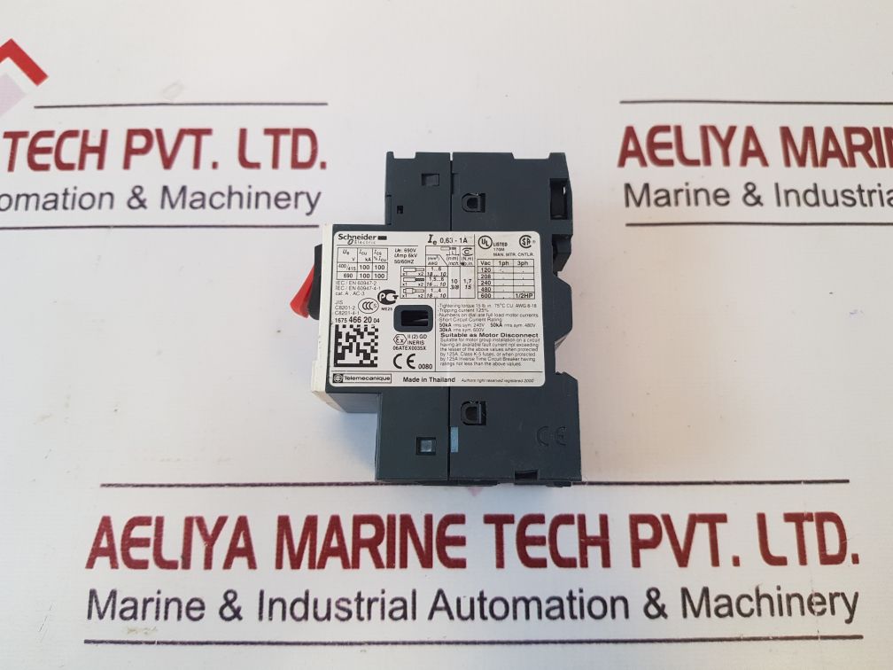 Schneider Electric Gv2Me05 Motor Circuit Breaker 0,63-1A