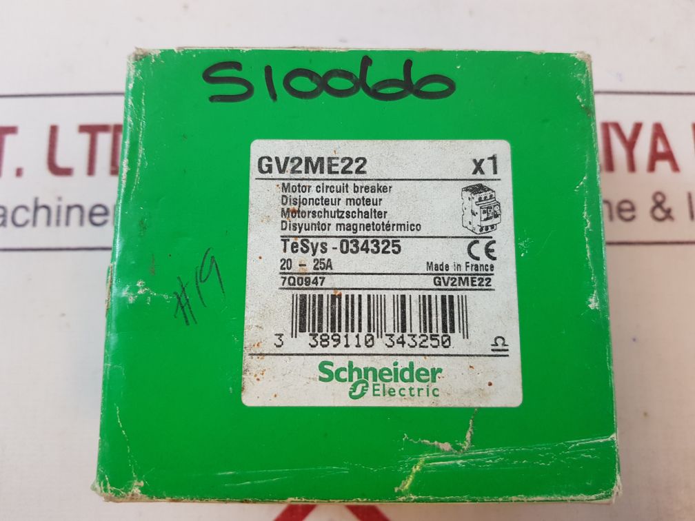 Schneider Gv2Me22 Motor Circuit Breaker