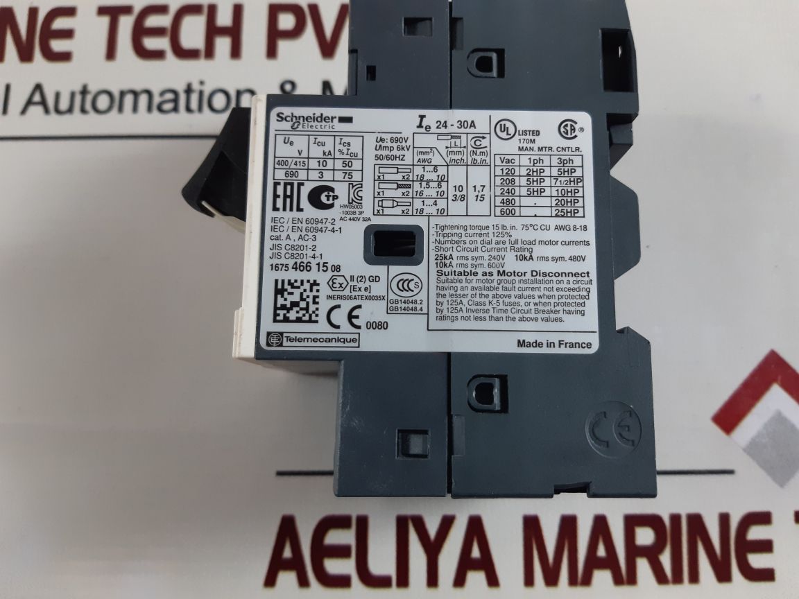 Schneider Electric/Telemecanique Gv2Me32 Motor Circuit Breaker
