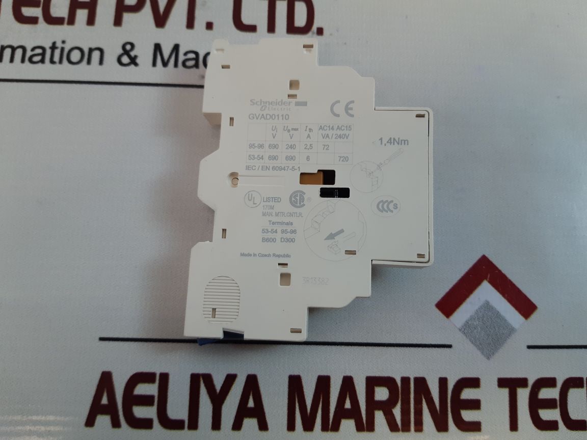 Schneider Electric Gvad0110 Auxiliary Contact