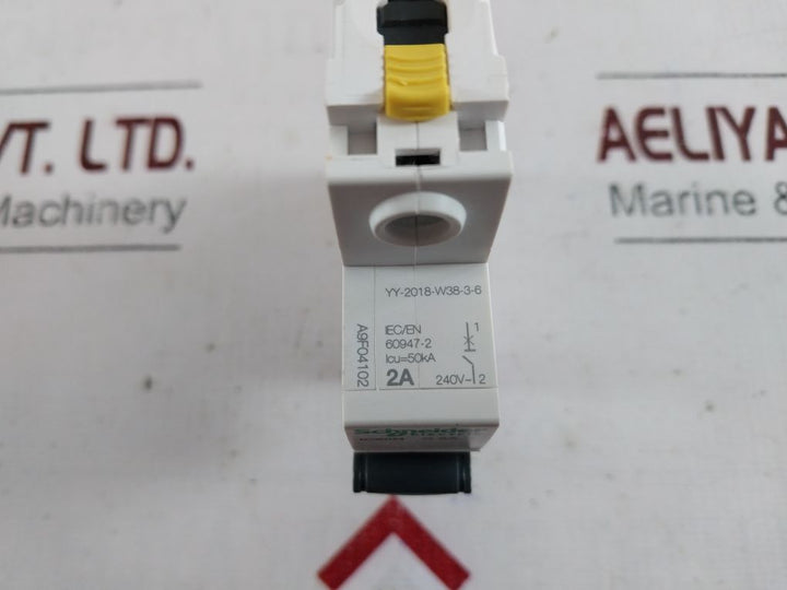 Schneider /Merlin Gerin Ic60N C 2A Circuit Breaker A9F04102
