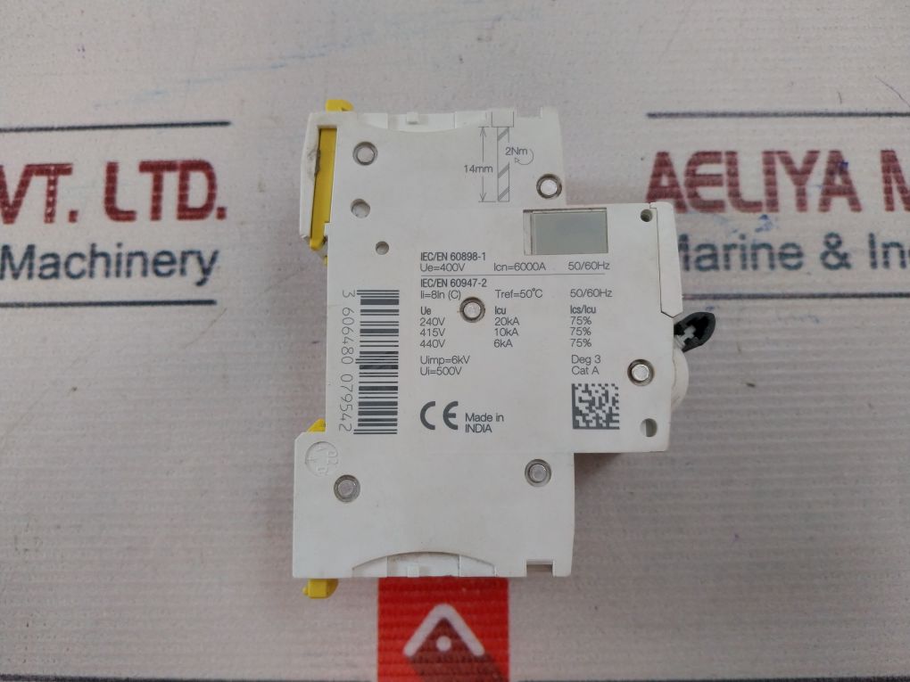 Schneider Electric Ic60N C 6A Miniature Circuit Breaker A9F74206
