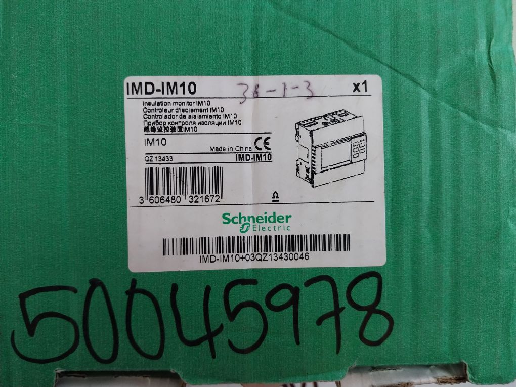Schneider Electric Vigilohm Imd-im10 Insulation Monitoring Device
