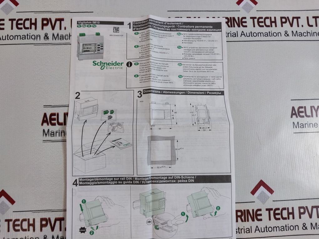 Schneider Electric Vigilohm Imd-im10 Insulation Monitoring Device
