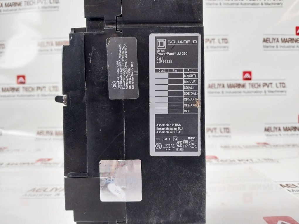 Schneider/Square D Jjp36225 3 Pole Powerpact Molded Case Circuit Breaker