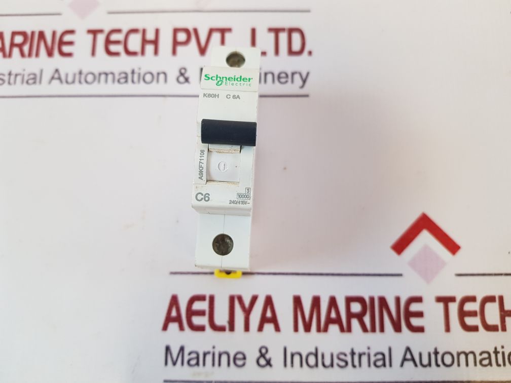 Schneider Electric K60H C6A Circuit Breaker A9Kf71106