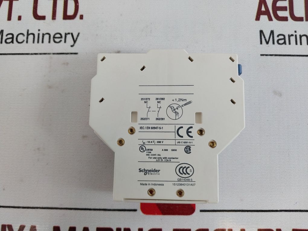 Schneider Electric Lad8N02 Lateral Contact Block