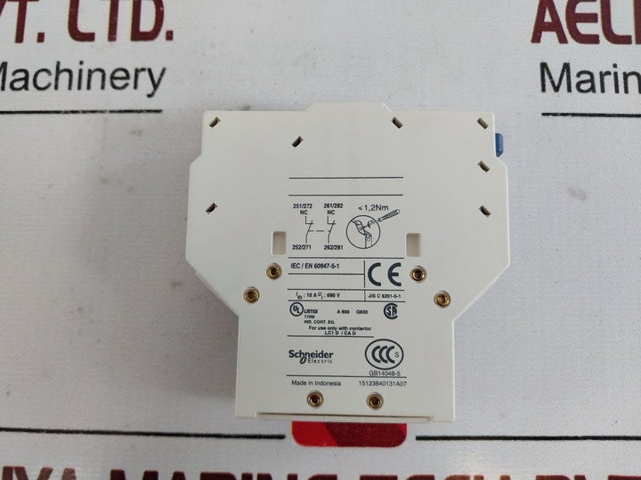 Schneider Electric Lad8N02 Lateral Contact Block