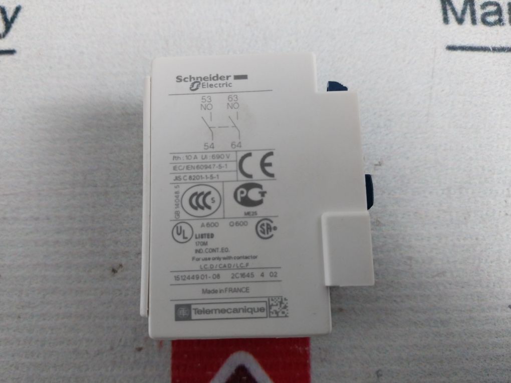 Schneider Electric Ladn20 Contact Block 151244901-08