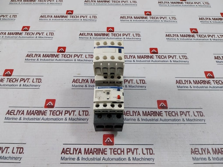 Schneider Electric Lc1D09 Contactor W/Ladn22 Contact Block, Lrd10 Overload Relay