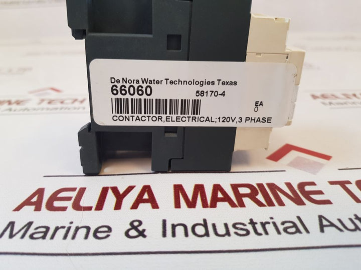 Schneider Electric Lc1D09G7 Contactor 120V 5060Hz
