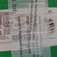 Schneider electric lc1d09p7 contactor with box