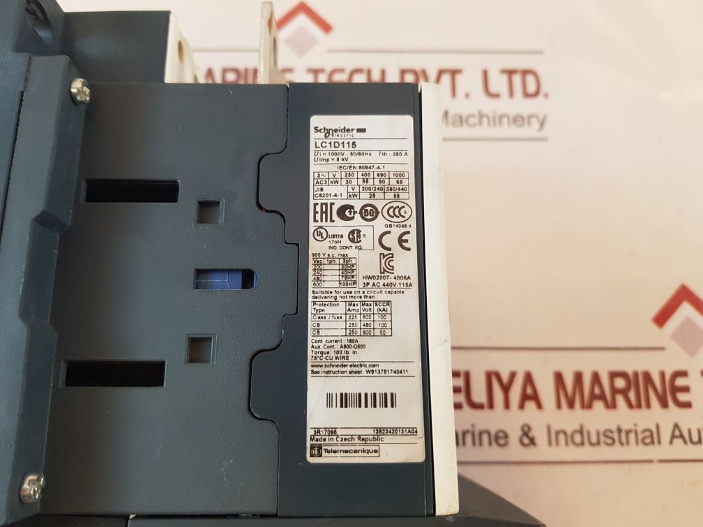 Schneider Electric Lc1D115 Contactor