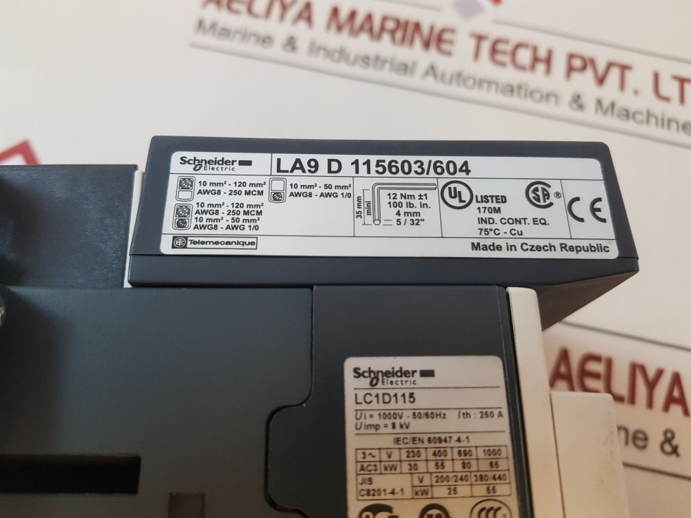 Schneider Electric Lc1D115 Contactor Free Shipping By Express
