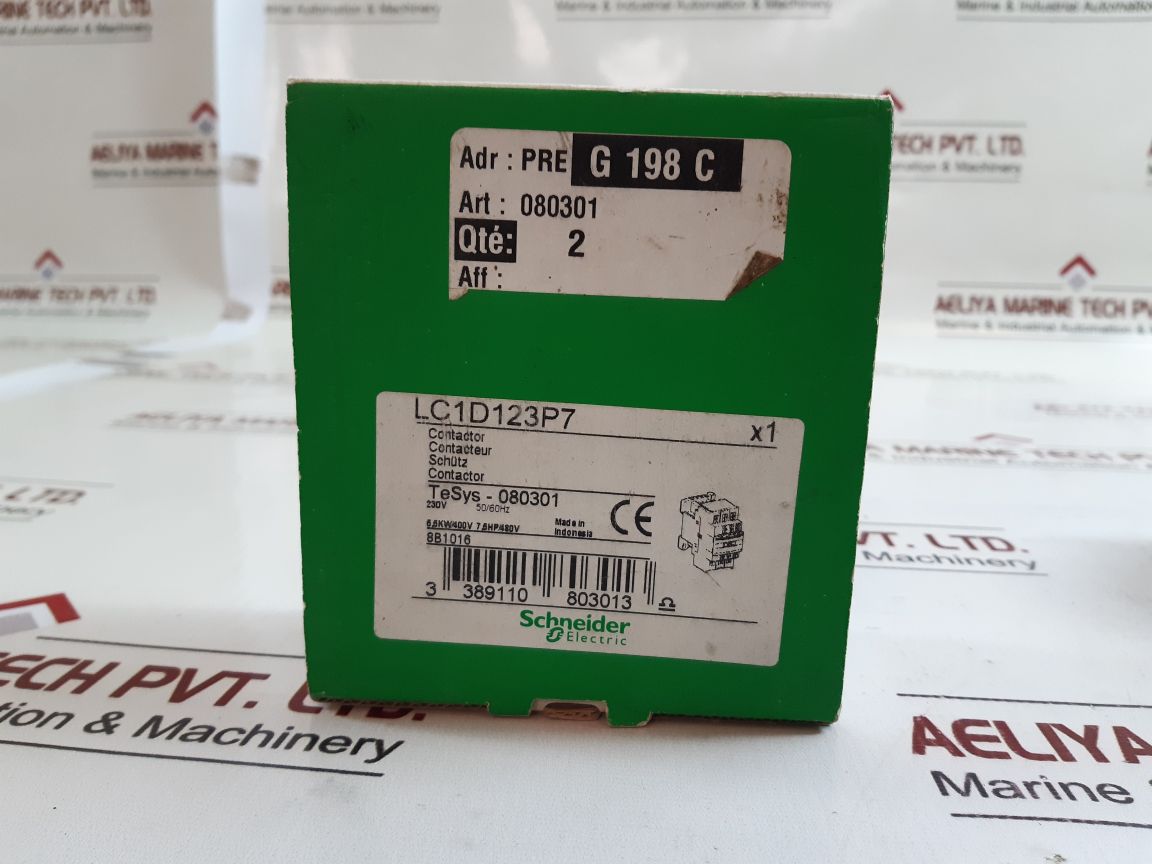 Schneider electric lc1d123p7 contactor