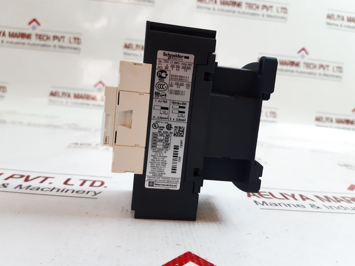 Schneider electric lc1d123p7 contactor