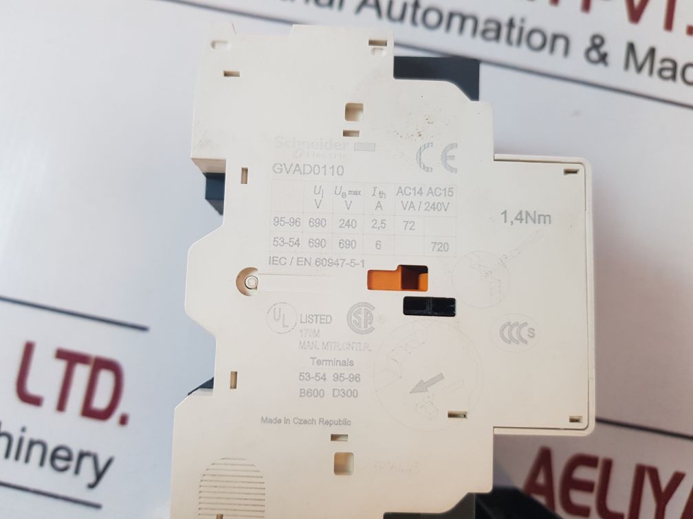Schneider Electric Lc1D12 Bd Contactor With Gv2Me32 Motor Circuit Breaker