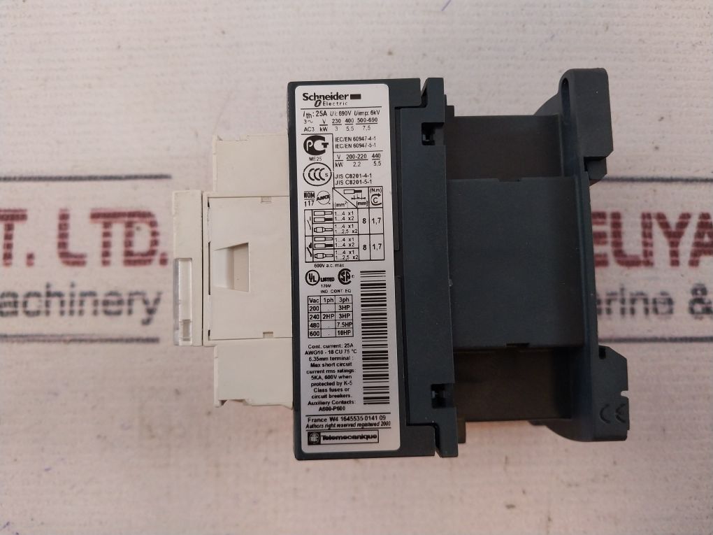 Schneider Electric Lc1D12 Contactor