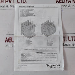 Schneider Electric Lc1D150P7 Contactor