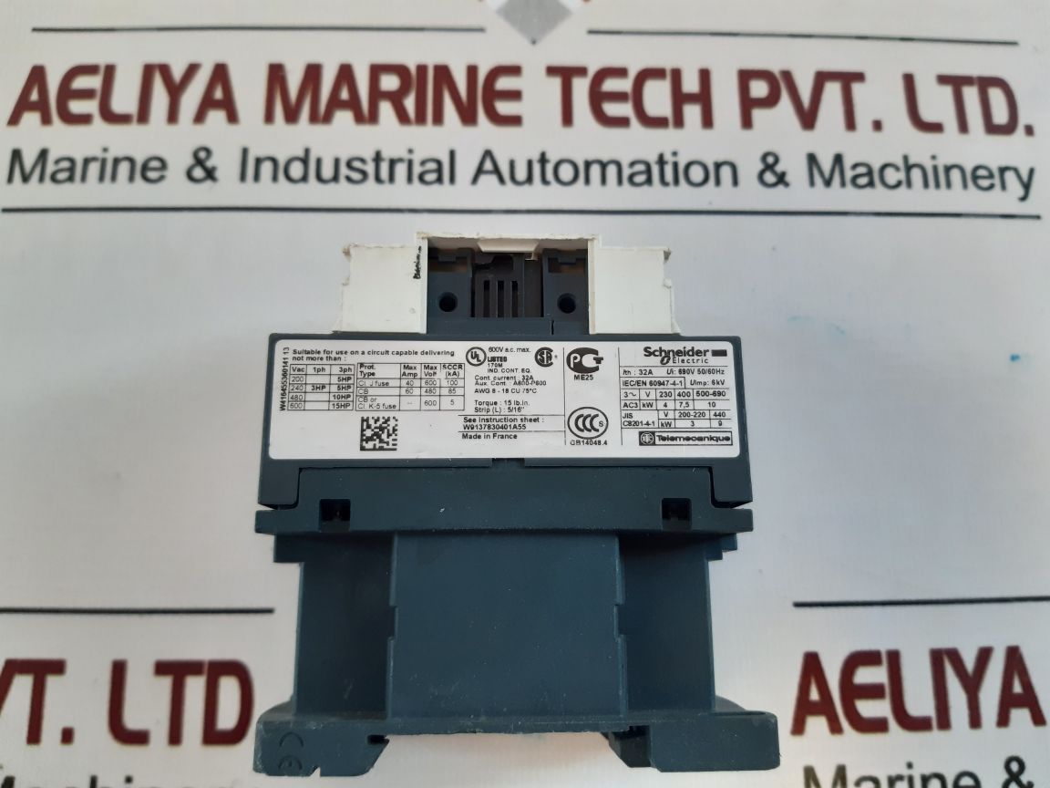 Schneider Electric Lc1D18 Contactor 24V 50/60Hz