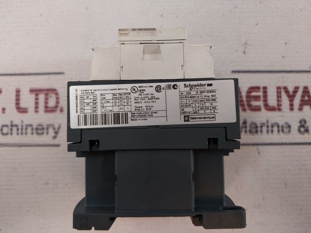 Schneider Electric Lc1D18 Contactor