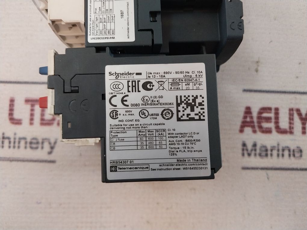 Schneider Electric Lc1D18 Contactor 32A