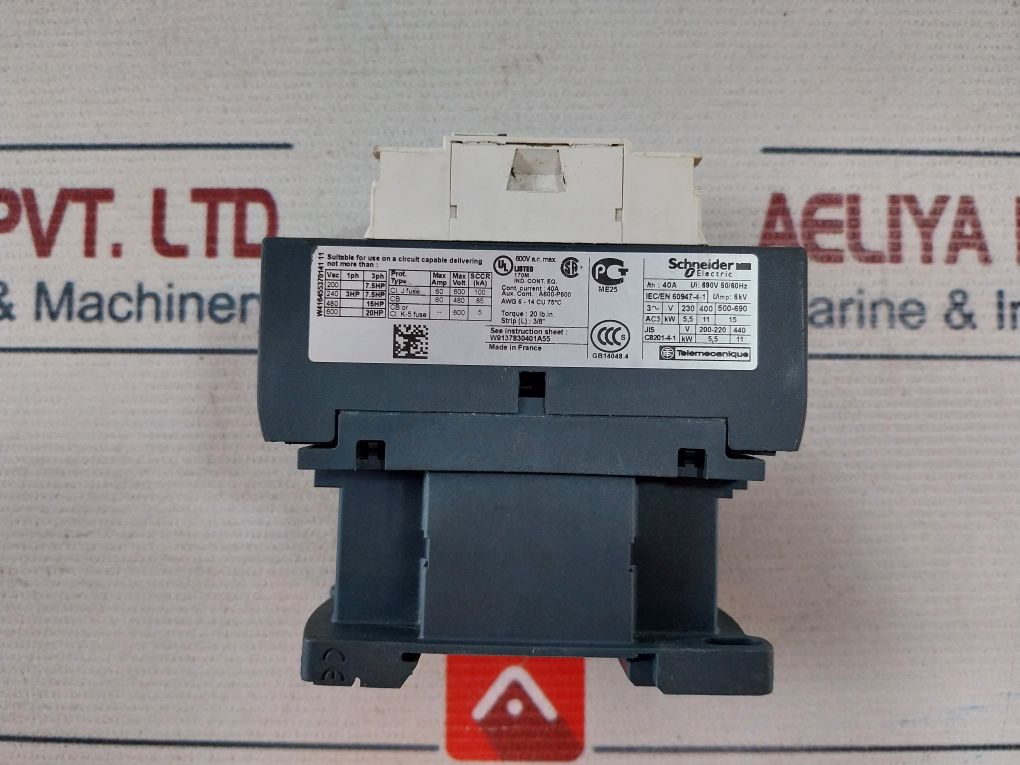 Schneider Electric Lc1D25 Contactor