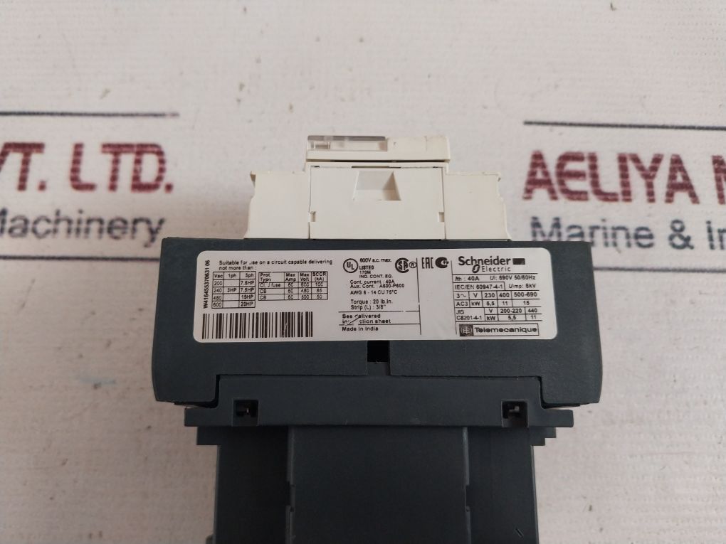 Schneider Electric Lc1D25 Contactor A600-p600