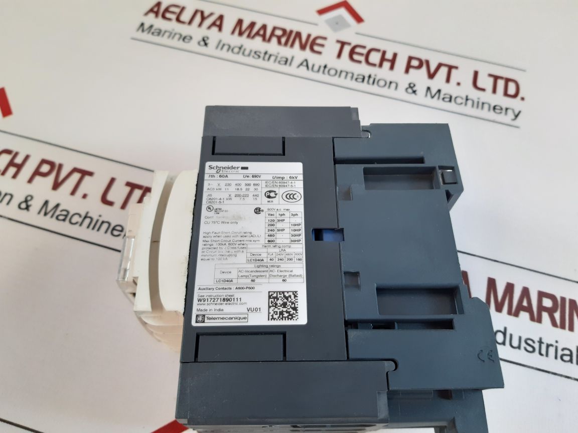 Schneider Electric Lc1D40A Contactor