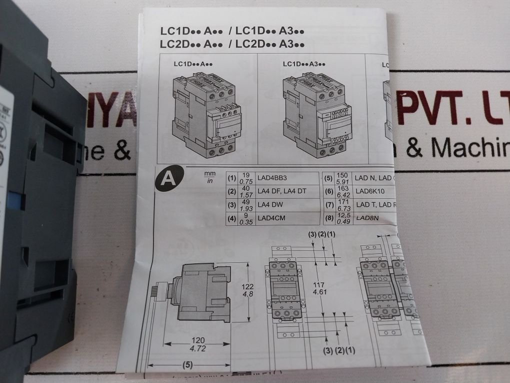 Schneider Electric Lc1D40A Contactor Lc1D40Am7