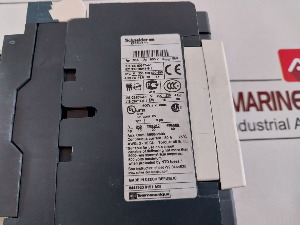 Schneider Electric Lc1D65 Contactor