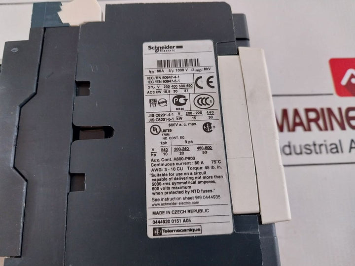 Schneider Electric Lc1D65 Contactor