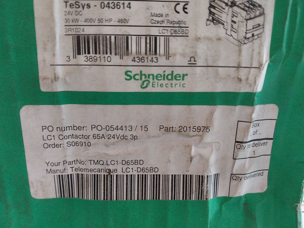 Schneider Electric Lc1D65 Contactor