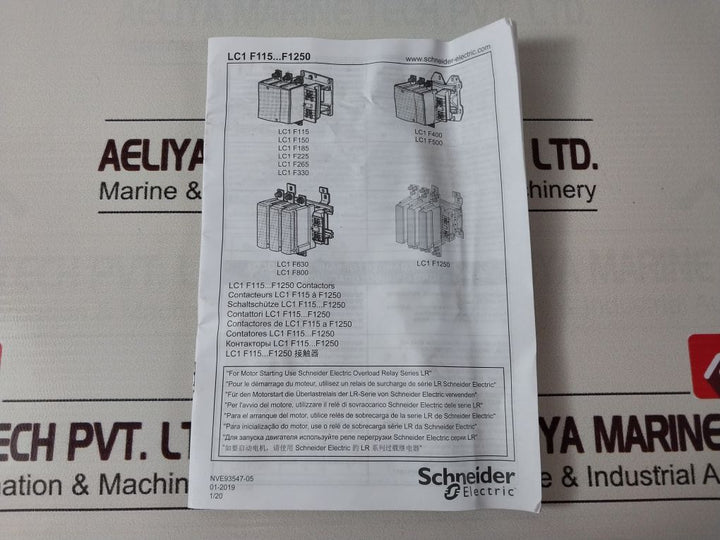Schneider/Telemecanique Lc1F150 Contactor 440V 80 Kw 