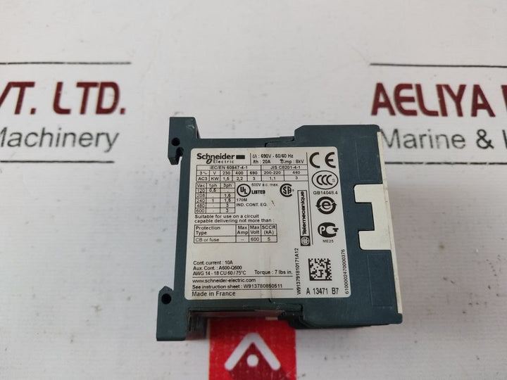 Schneider Electric Lc1K0610B7 Contactor