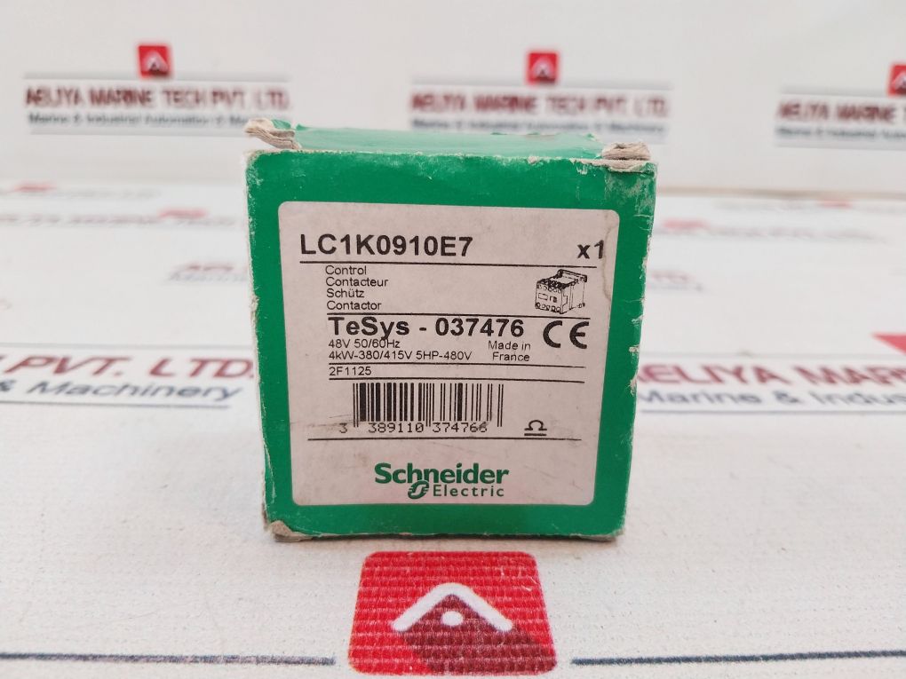 Schneider Electric Lc1K0910E7 Contactor 48V 50/60Hz