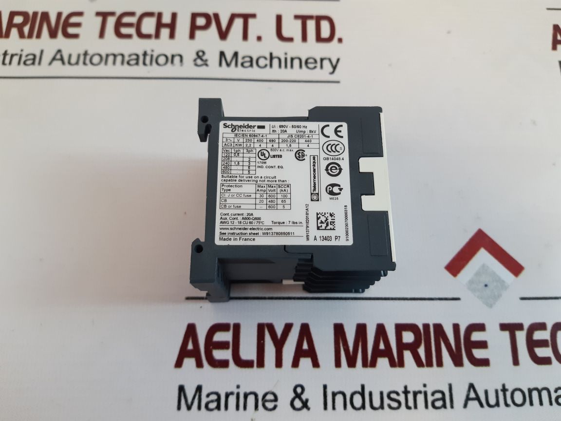 Schneider Electric Lc1K0910P7 Contactor