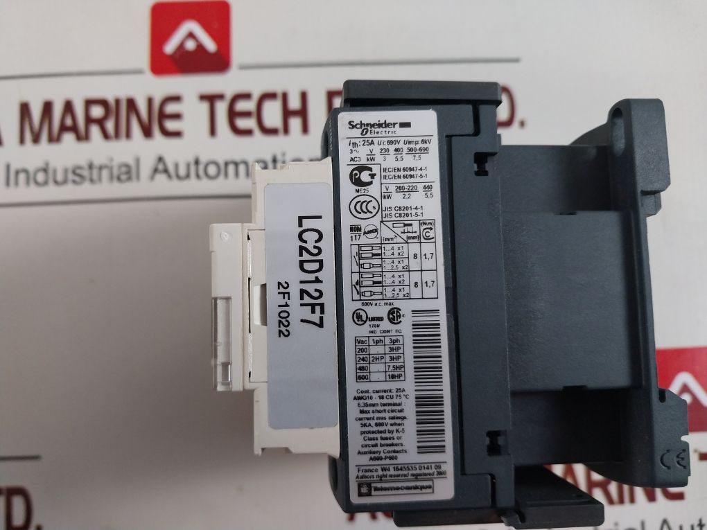Schneider /Telemecanique Lc2D12F7 Dual Reversing Contactor