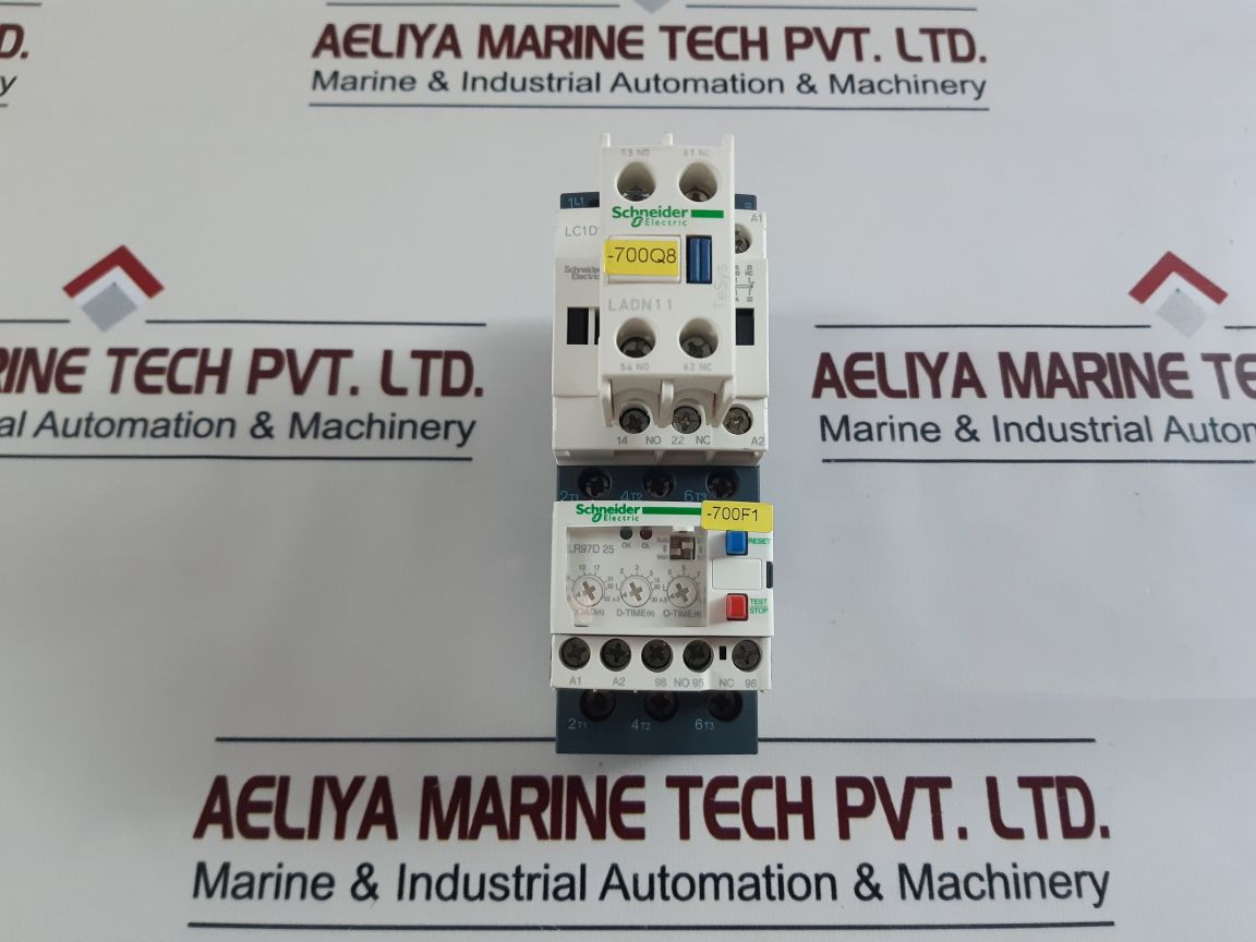 Schneider Lr97D25M7,Lc1D12 Contactor Overload Relay With Ladn 11 Contact Block